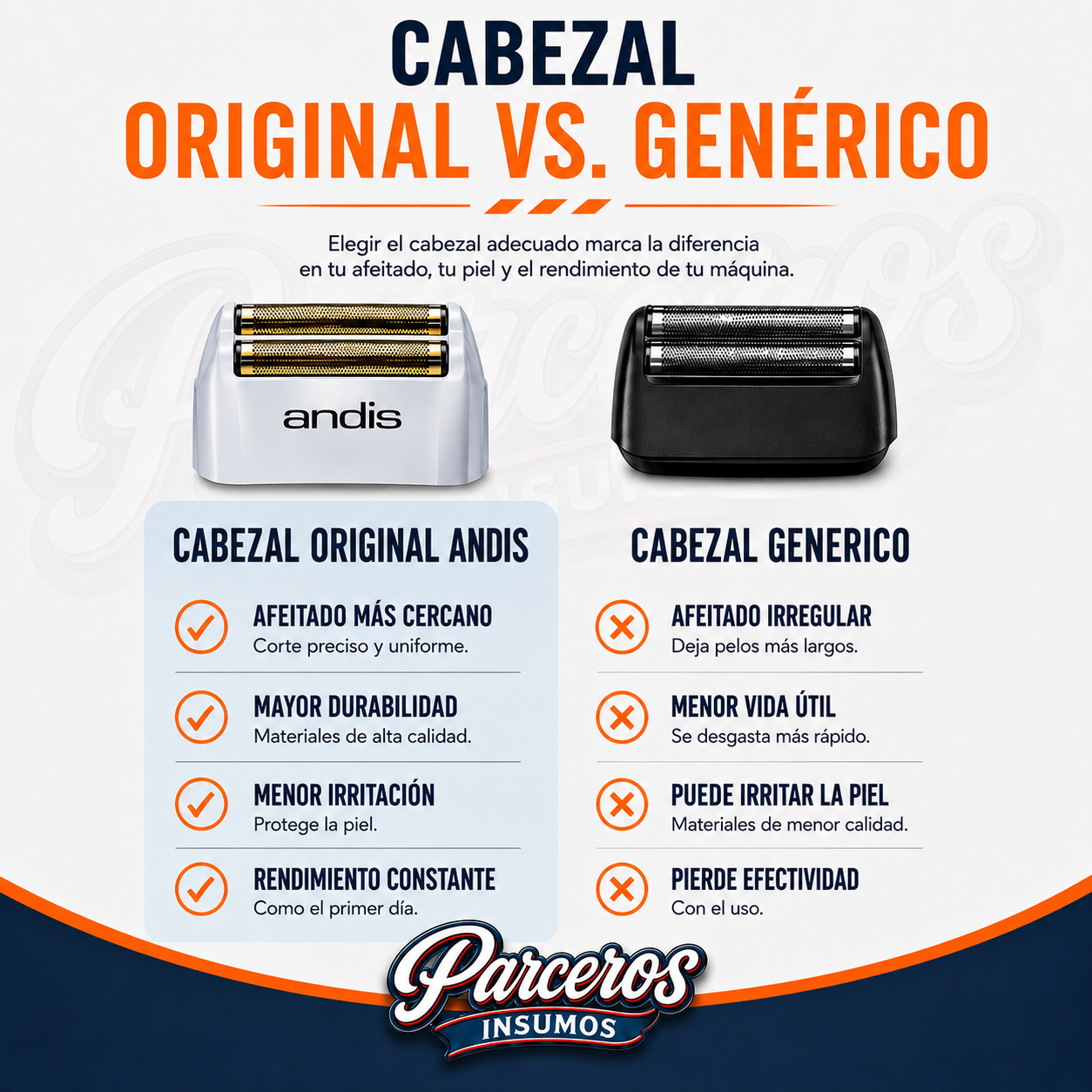 REPUESTO CABEZAL ANDIS PROFOIL 2
