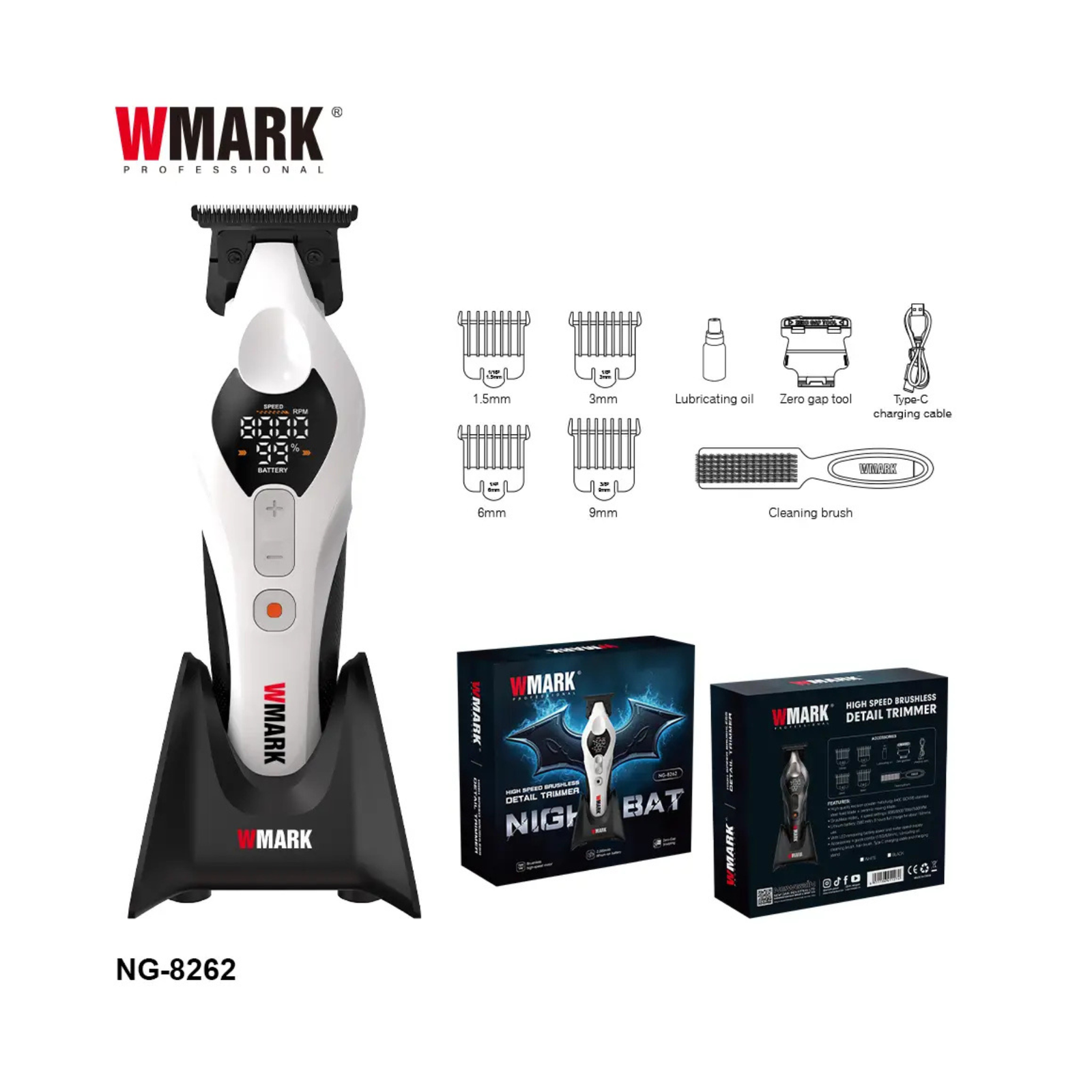 COMBO WMARK NIGHT BAT BLANCA 4