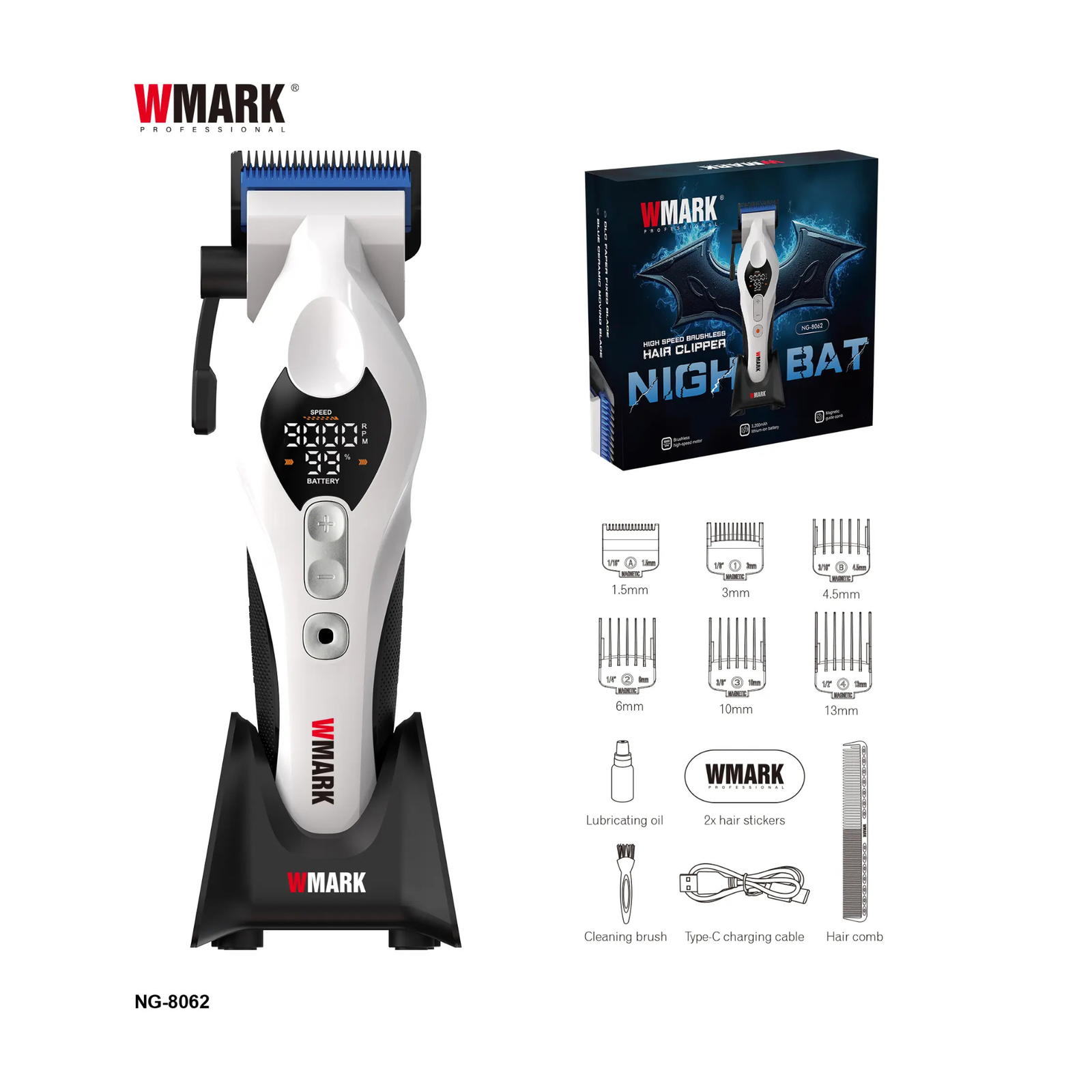 COMBO WMARK NIGHT BAT BLANCA 6