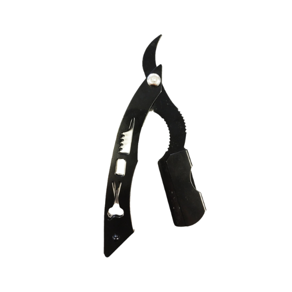 NAVAJA CON FORMA METALICA NEGRA