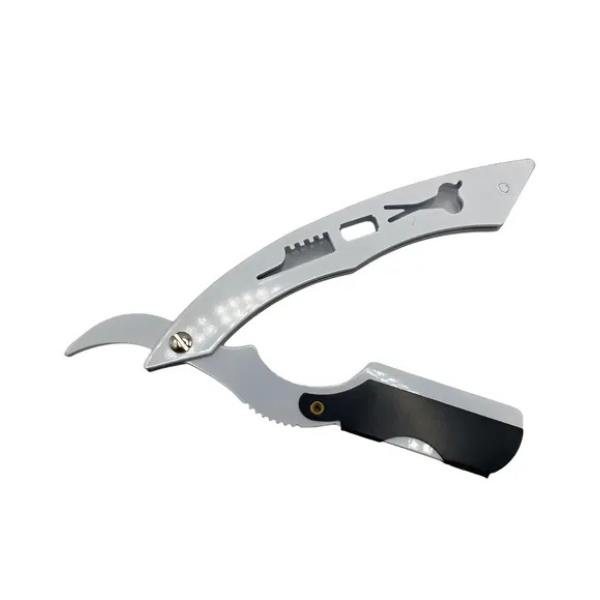 NAVAJA CON FORMA METALICA BLANCA 2